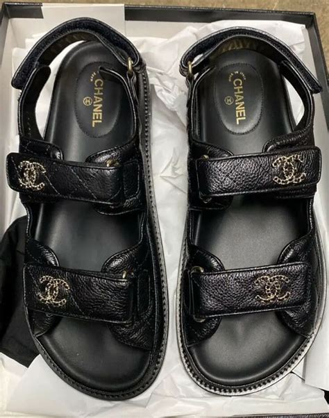 chanel strap sandals dupe|authentic chanel sandals.